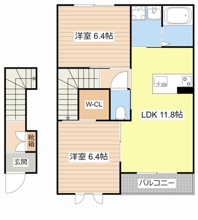 リヴェール　コモドの物件間取画像